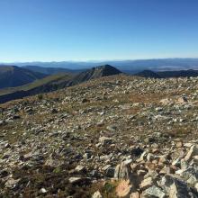 Mount Tiny viewed from Little Rainbow Mountain