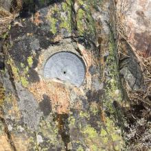 Savage Pass summit monument