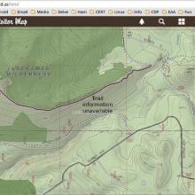 Topo map detail - Sisi Butte
