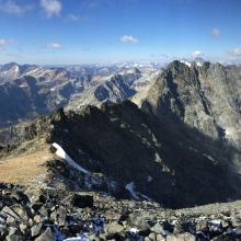 Glacier Peak and 7 Fingered Jack from the summit of Mt Maude (W7W/CH-005)