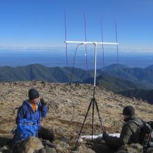 On the summit with my Arrow Antenna 146-4 