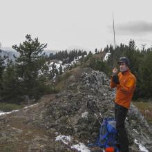 On the summit of Jester Mountain