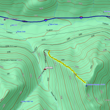 GPS Track - Note: GPS not on for entire trip
