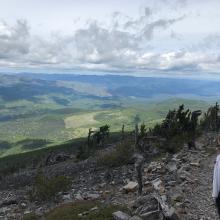 Looking Southwest from near the summit.