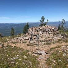 Foundation of old lookout station.