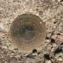 USGS marker at Big Mountain