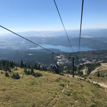 View from the chairlift