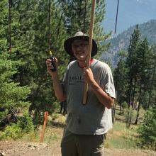 Portable collapsible 4 element YAGI antenna