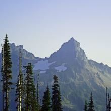 The Castle and Pinnacle Peak on the right viewed from Paradise Area