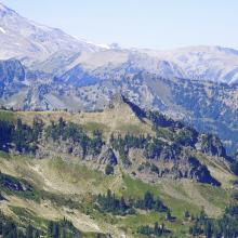 SOTA Naches Peak only a mile away from the summit.