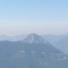 View to the north. Not sure what peak it is, but I don't think I'm climbing it!