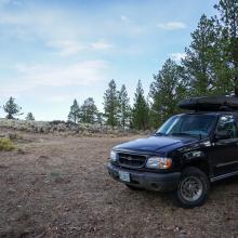 Pine mountain Trailhead parking area