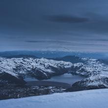 View of Mt Rainier and Spirit Lake
