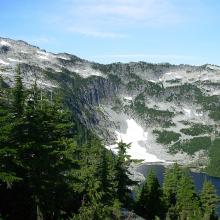 Looking west towards KG-014 - Camp Robber Pk