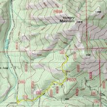 Road on the Topo was shown accurately