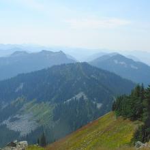 Looking back at Union from Jove Peak