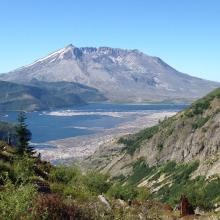 Spirit Lake and the northside of St Helens