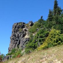 False Summit in route to mid-knob of the Goat Ridge