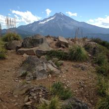 Mt Jefferson from summit of Triangulation Peak