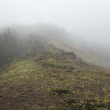 ridge top on returning, weather improving