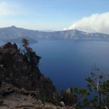 Crater Lake view from Applegate operating position