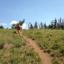 approaching the summit