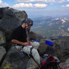 working the chasers from the pinnacle, darn tootin' I'm still roped up!