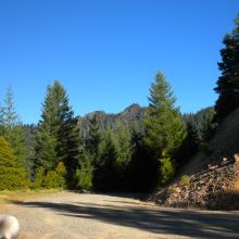 Tidbits Mountain from the road up