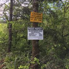 Weyerhaeuser says "keep out"