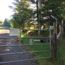 Electronic gate entry. High tech!