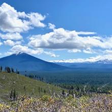 Views of Black Butte and North Sister from the Summit
