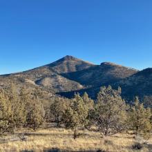 View of Gray Butte from the trail