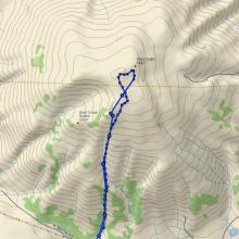 General route up from the end of Route 25...