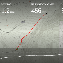 AllTrails recording of the hike to the Pine Mountain Summit