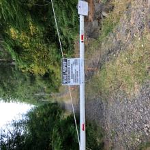 Weyerhaeuser No Trespassing sign