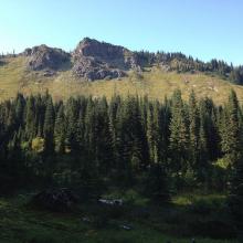 Cowap Peak final ascent