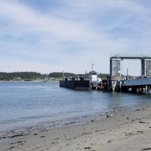 Anacortes Guemes ferry dock...looking North at Guemes Island