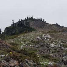 Nearing Eagle Point summit
