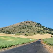Steptoe Butte - view as drive into State Park