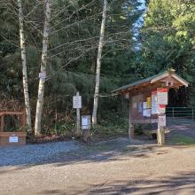 Info area where waiver forms are located