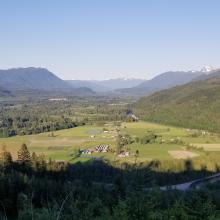 On way back from summit, looking East