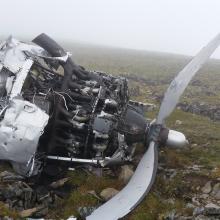 1950's military plane crash prop