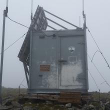 the AK state patrol communications hut from Chena Dome