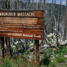 Info sign along Magruder Corridor Road